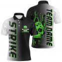 Shop Custom Strike Bowling Team Shirts – Green Skull Jerseys for Men & Women Team Name Included