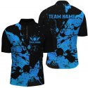 Custom Black and Blue Bowling Team Shirts for Men and Women – Premium Bowling League Jerseys