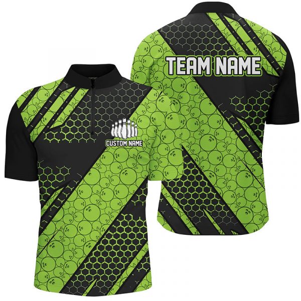 Custom Bowling Team Jerseys Pink Bowlers Shirts for Men and Women with Bowling Ball Pattern