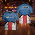 Custom Bowling Player Shirt Personalized Short Sleeve Jersey for Teams & Individuals