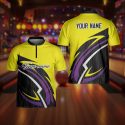 Player Short Sleeve Bowling Jersey, Custom Bowling Shirt, Personalized Bowling Jersey Quick Zip, Custom Sports Jersey Gift for Bowler Bowling Player