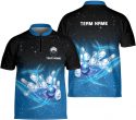 Personalized Bowling Jersey 3D, Bowling Shirts for Team, Bowling Shirt Unisex for Men Women, Bowling Shirts for Men, Flaming Fire Bowling