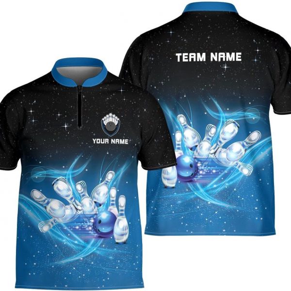 Personalized Bowling Jersey 3D, Bowling Shirts for Team, Bowling Shirt Unisex for Men Women, Bowling Shirts for Men, Flaming Fire Bowling