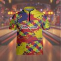 Custom Sports Jersey, Custom Name Bowling Player Shirt, Quarter Zip Bowling Shirt, Bowling Shirt Team, Team Name Unisex Shirt Bowling