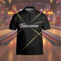 Custom Team Name Quarter-Zip Jersey, Bowling Shirt Team, Personalized American Bowling Jersey, Bowling Uniform Jersey, Sport Team Shirt