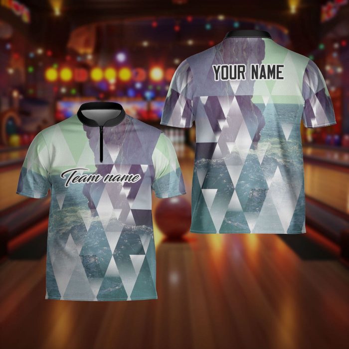 Customize Name Bowling Player Jersey, Quarter Zip Bowling Shirt, Team Name Unisex Shirt Bowling, Custom Name Bowling Player Shirt