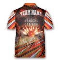 Personalized Bowling Pins Bowling Jersey Bowling Pins Zip Shirt For Men Bowling Team Player Bowlers Gift Custom Bowling Shirts for Team