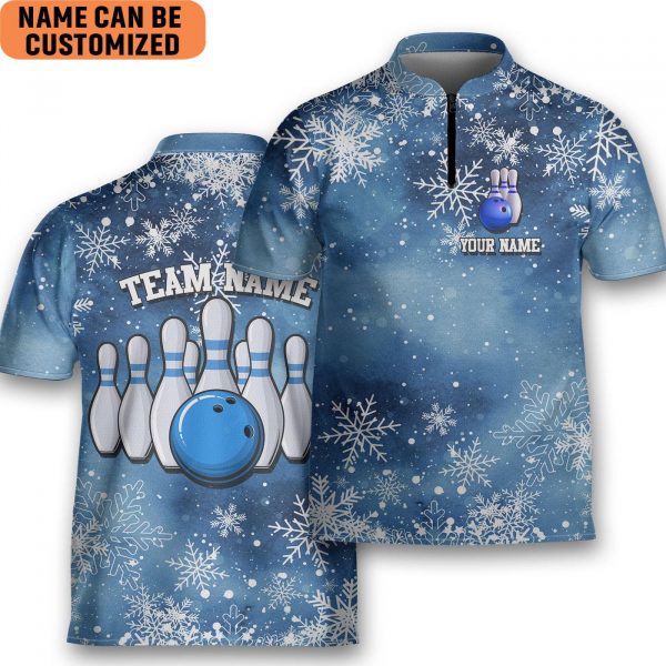 Personalized Christmas Bowling Jersey For Men Bowling Team Bowling Player Bowlers Gift Bowling Team Custom Bowling Shirt