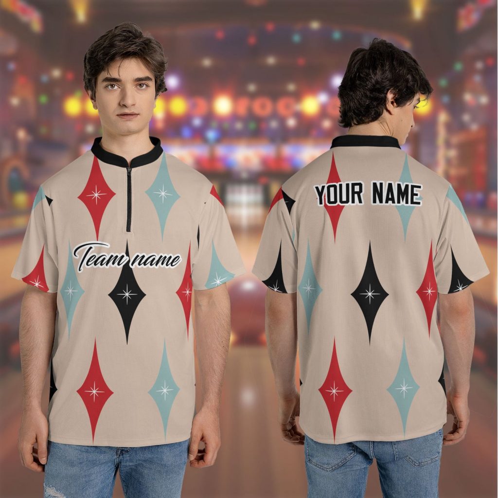 Sport Team Shirt, Personalized Bowling Jersey Quick Zip, Bowling Uniform Jersey, Custom Player Team Name Bowling Shirt, Bowling Shirt Team